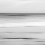 black and white, Panorama of ocean