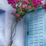 Very colourful door in Pushkar