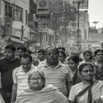 flow of people in varanasi
