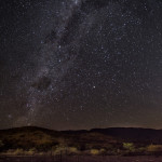 The milky way seen at night from the Namib Desert