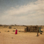 Roadside family in Damaraland