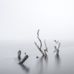 Misty water at Jocko Lake