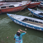 sipping the Holy water at Varanasi