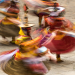 Dancing,Punakha festival, colour