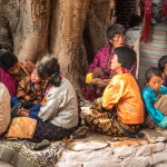 a Bhutanese family, Punakha festival, meal