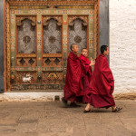 monks, buddist, bhutan