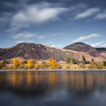Mt peter and paul,kamloops, long exposure, fall