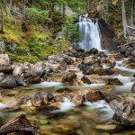 water, waterfall, rocks kootneys,